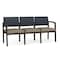 Lesro 3 Seat Tandem Seating W/ No Center Arms, 65 in W 26 in L 31.5 in H, Lenox Series LW3101 - alternate 1